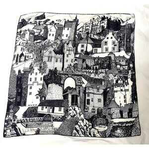 Richard Allan Silk Scarf England Europe Cityscape Cathedral Robert The Bruce